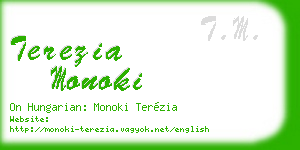 terezia monoki business card