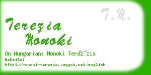 terezia monoki business card